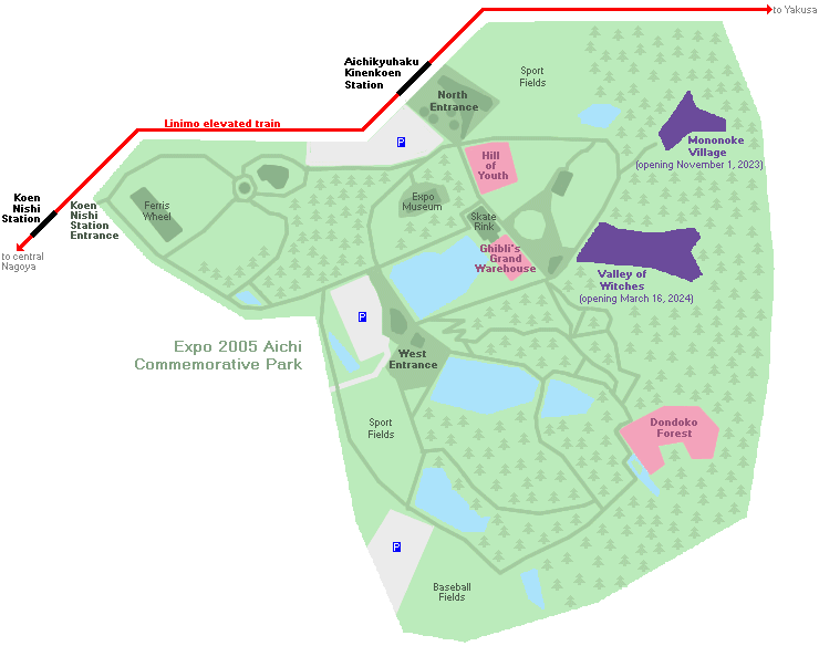 Ghibli Park Map