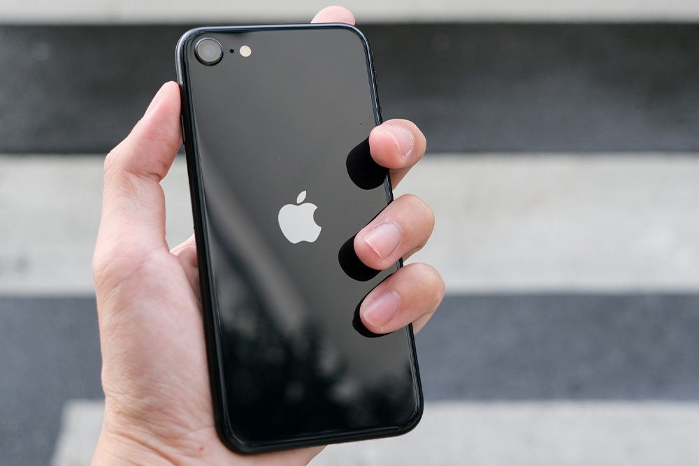 Back view of iPhone SE
