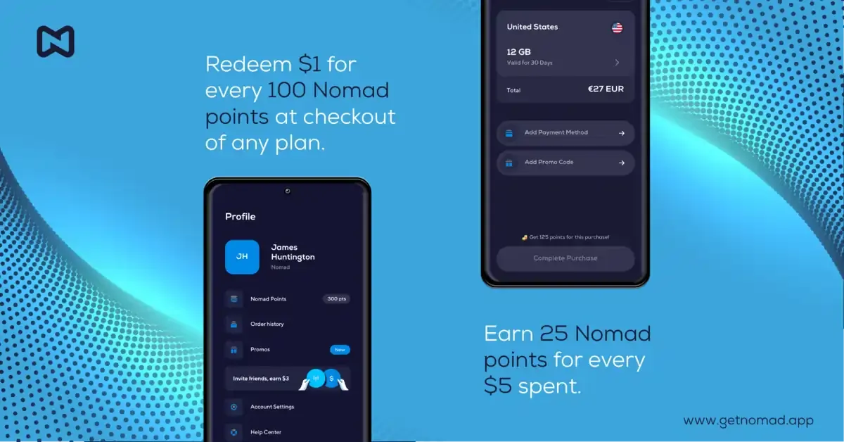 Earn more the more you travel with Nomad