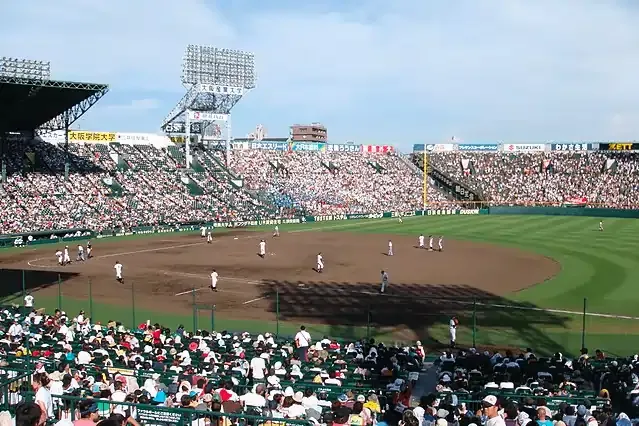 Baseball stadium game in Japan