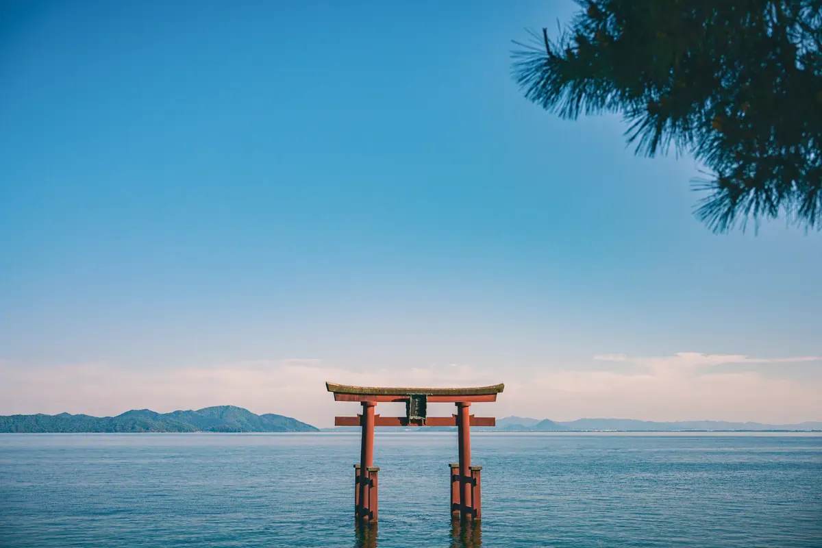 Shirahige Shrine in Takashima, Shiga, Japan