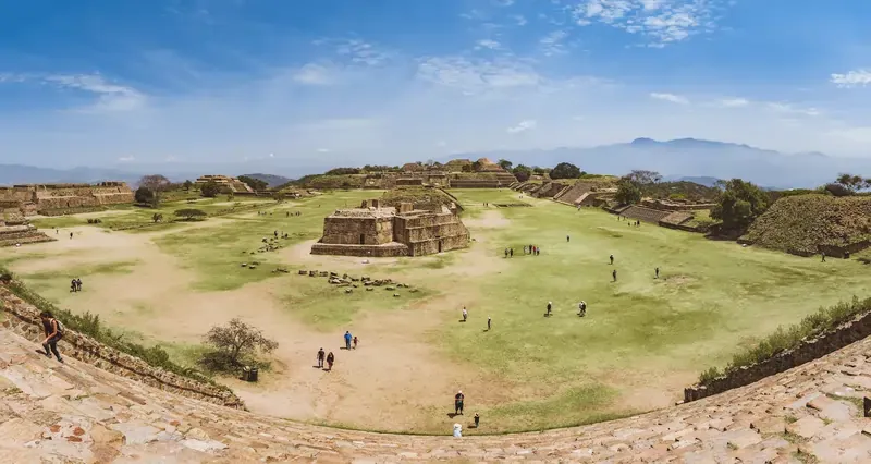 Monte Albán archaeological site in Oaxaca, Mexico — ancient ruins and scenic highlands popular among travelers using Mexico eSIM for mobile connectivity and navigation